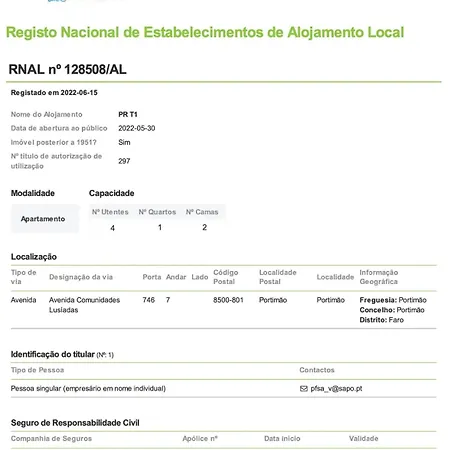 Apartment T1 Rocha